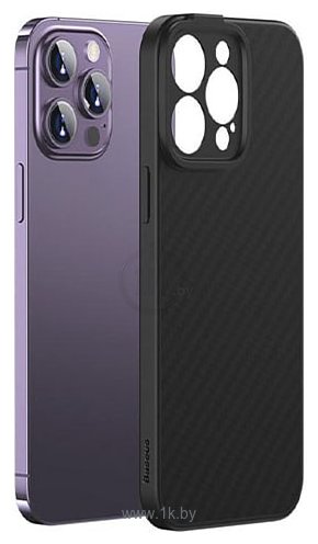 Фотографии Baseus Synthetic Fiber Series для iPhone 14 Plus (черный)