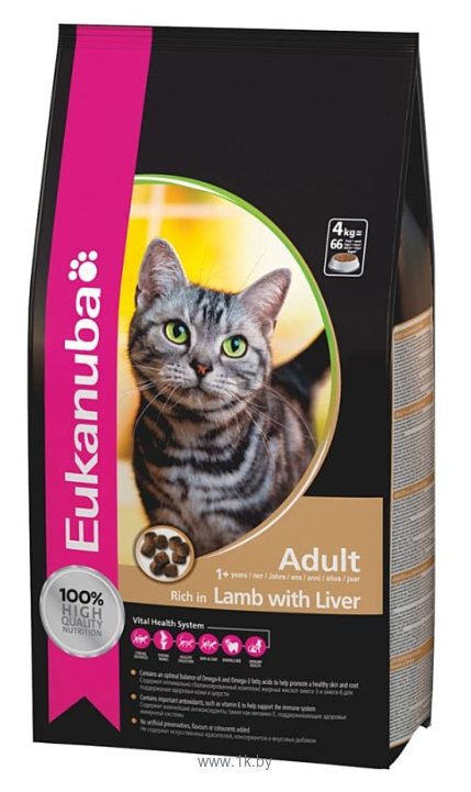 Фотографии Eukanuba (0.4 кг) Adult Dry Cat Food Lamb & Liver Formula