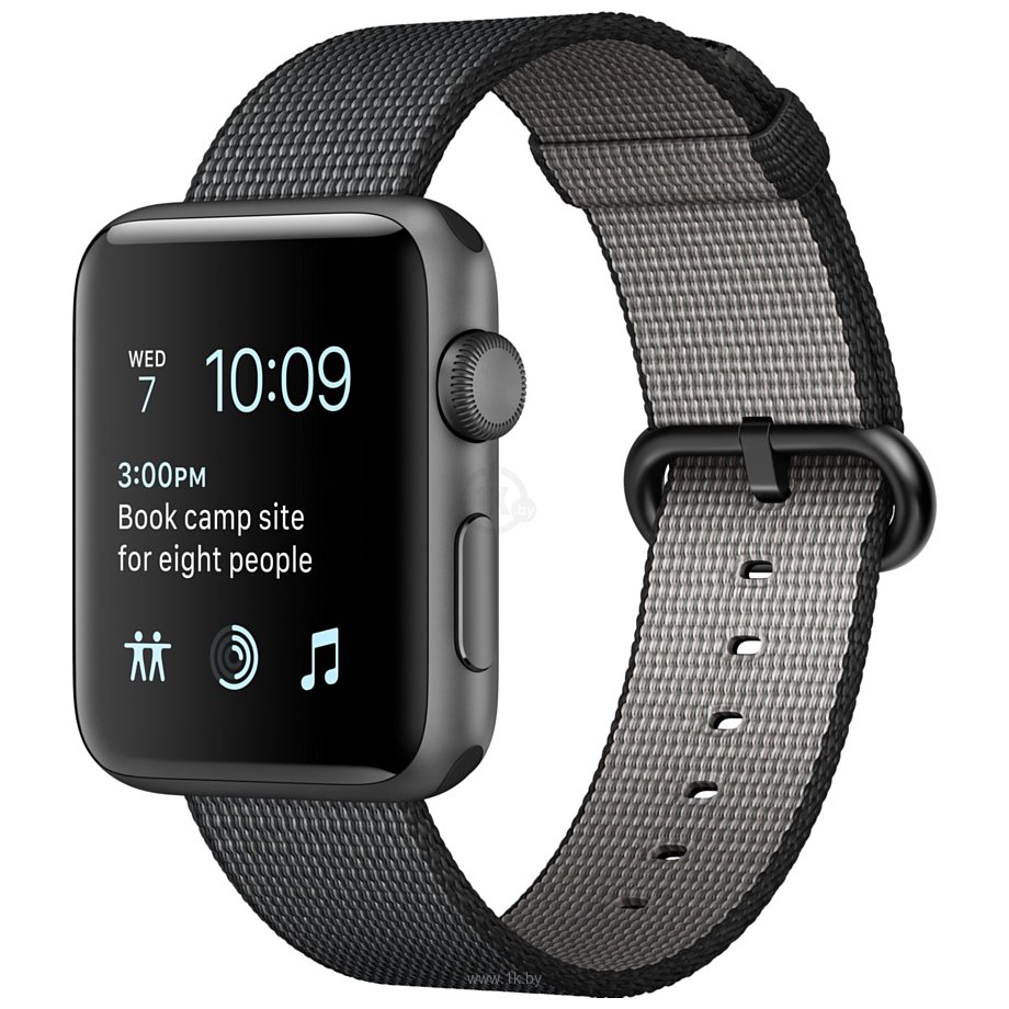 Фотографии Apple Watch Series 2 42mm Space Gray with Black Woven Nylon (MP072)