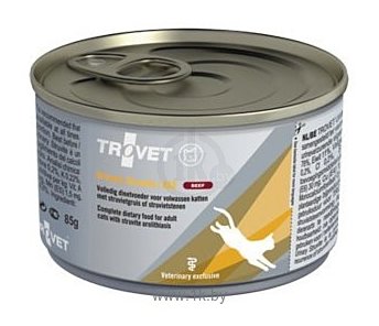 Фотографии TROVET (0.085 кг) 1 шт. Cat Urinary Struvite ASD (Beef) canned