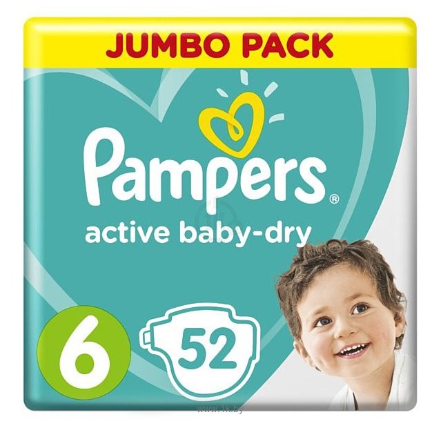 Фотографии Pampers Active Baby 6 Extra Large (52 шт)