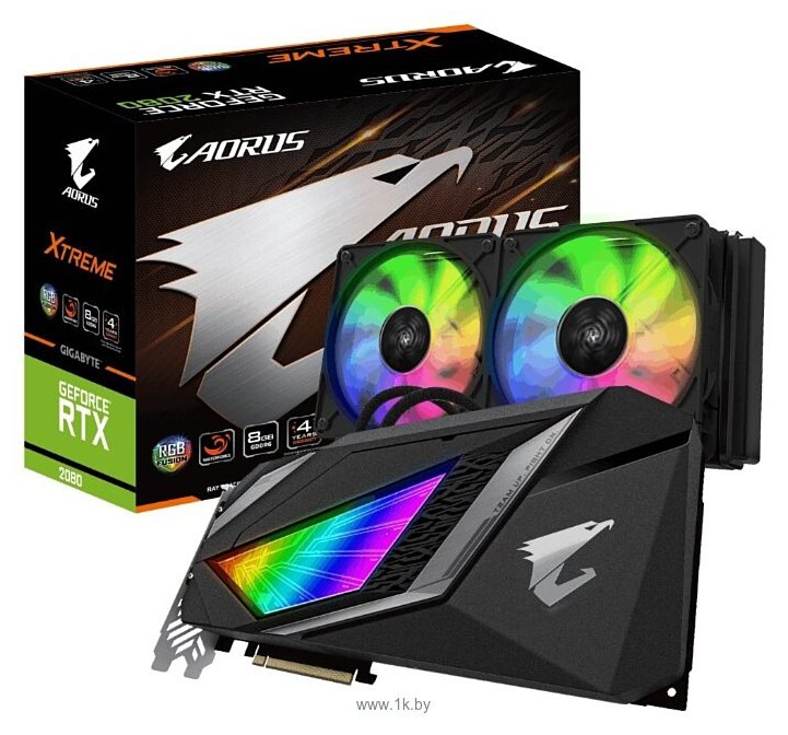 Фотографии GIGABYTE AORUS GeForce RTX 2080 8192MB XTREME WATERFORCE