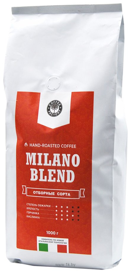 Фотографии Coffee Factory City Milano Blend в зернах 1000 г