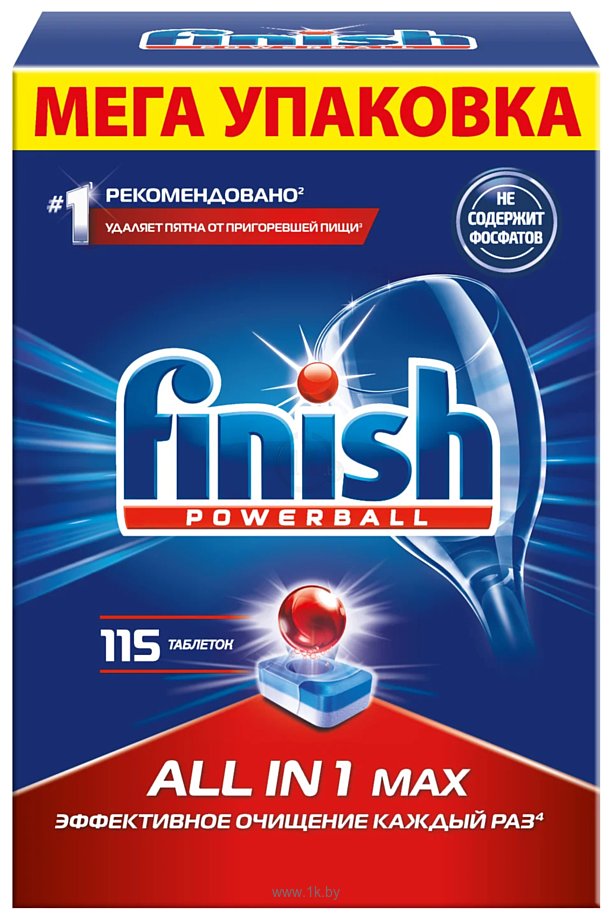 Фотографии Finish Powerball All in 1 Max (115 tabs