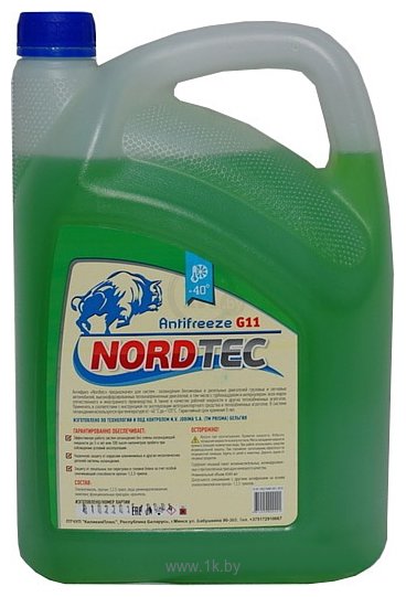 Фотографии NordTec Antifreeze-40 G11 концентрат зеленый 5кг