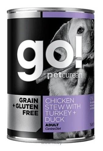 Фотографии GO! (0.4 кг) 1 шт. Grain + Gluten Free Chicken Stew with Turkey + Duck canned