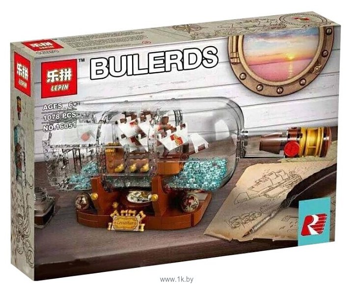 Фотографии Lepin Builerds 16051 Корабль в бутылке