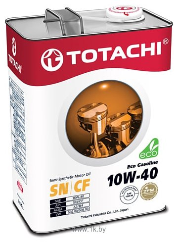 Фотографии Totachi Eco Gasoline Semi-Synthetic SN/CF 10W-40 4л