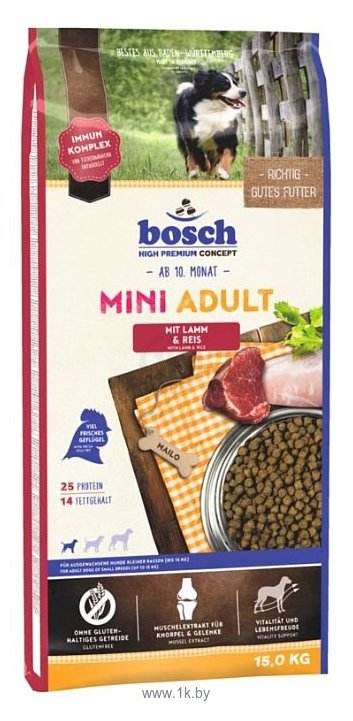 Фотографии Bosch (15 кг) Mini Adult Lamb & Rice