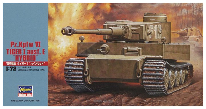 Фотографии Hasegawa Тяжелый танк Pz.Kpfw VI Tiger I Ausf.E "Hybrid"