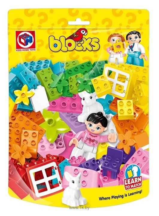 Фотографии Kids home toys Blocks 188В-29 Зайчик на клумбе
