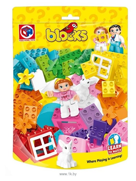 Фотографии Kids home toys Blocks JY195075 Домик для зайчика