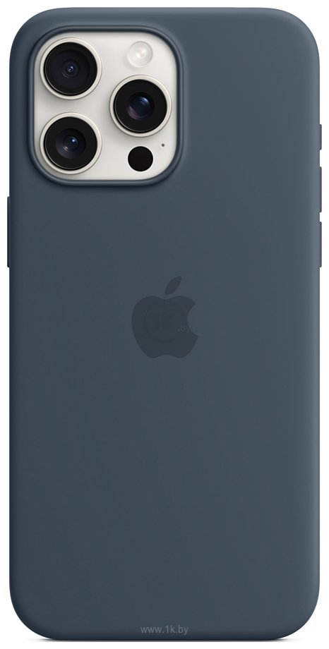 Фотографии Apple MagSafe Silicone Case для iPhone 15 Pro Max (синий шторм)