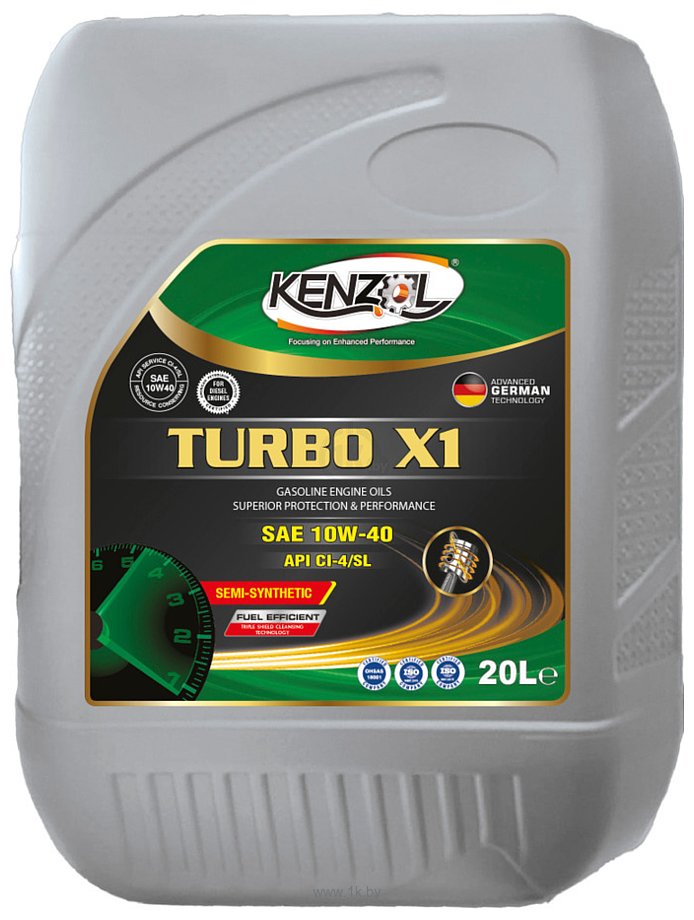 Фотографии Kenzol Turbo X1 SAE 10W-40 API CI-4/SL 20л