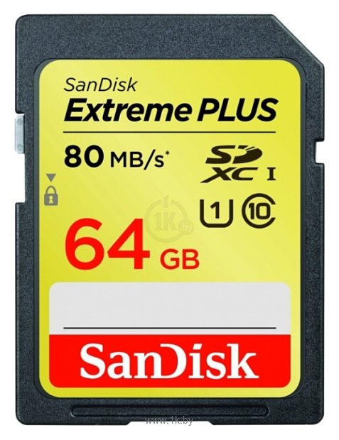 Фотографии Sandisk Extreme PLUS SDXC Class 10 UHS Class 1 80MB/s 64GB