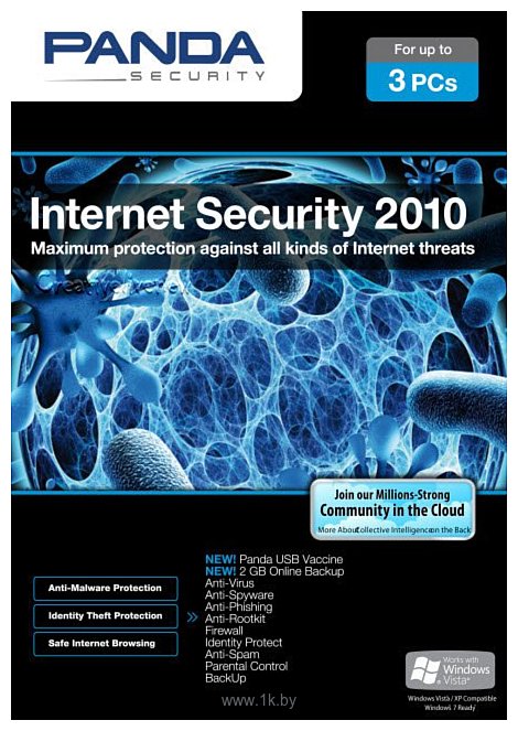 Фотографии Panda Internet Security 2010 (3 ПК, 1 год) UJ12IS10
