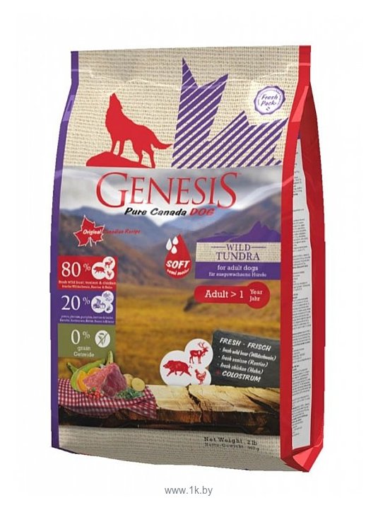 Фотографии Genesis (0.907 кг) Wild Tundra Adult Soft с курицей, кабаном и оленем