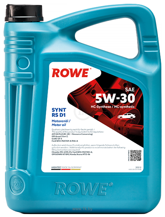Фотографии ROWE Hightec Synt RS D1 5W-30 5л