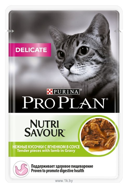Фотографии Purina Pro Plan (0.085 кг) 1 шт. NutriSavour Delicate feline with Lamb in gravy