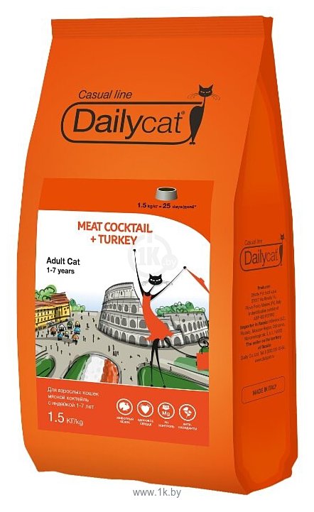 Фотографии DailyCat (1.5 кг) Casual Line Adult Meat Cocktail + Turkey
