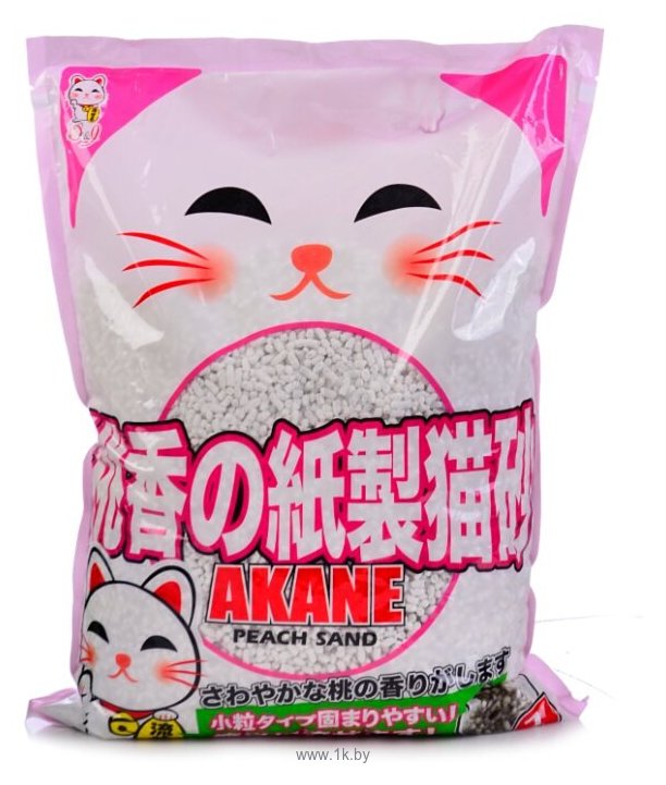 Фотографии Akane Paper Cat Litter Персик 7л