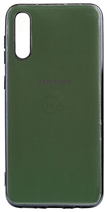 Фотографии EXPERTS Plating Tpu для Samsung Galaxy A50/A30s (темно-зеленый)