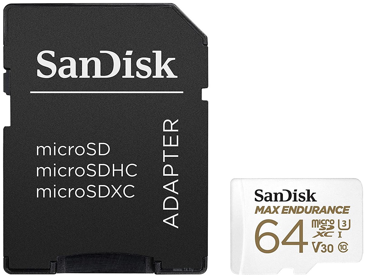 Фотографии SanDisk microSDXC SDSQQVR-064G-GN6IA 64GB + SD adapter