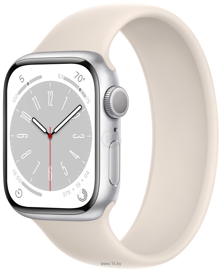 Фотографии Apple Watch Series 8 LTE 41 мм (алюминиевый корпус, силиконовый ремешок)