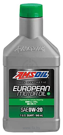 Фотографии Amsoil 100% Synthetic European Motor Oil LS SAE 0W-20 0.946 л