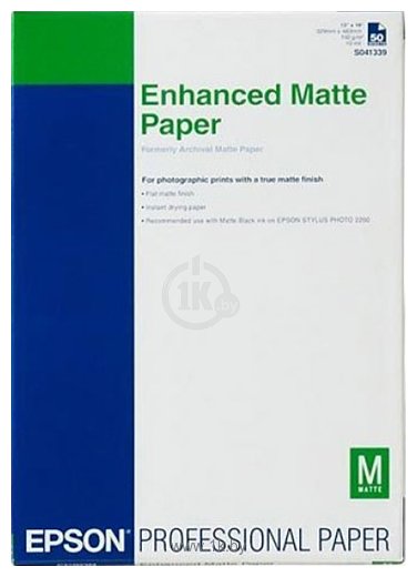 Фотографии Epson Enhanced Matte Paper A2 50 листов (C13S042095)