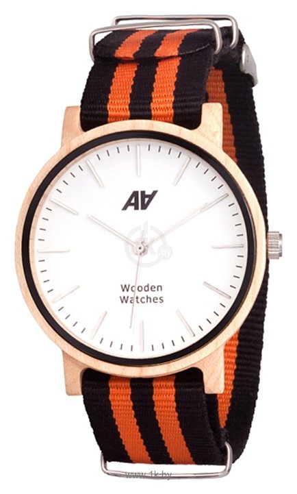 Фотографии AA Wooden Watches Casual Maple (Nato Orange-Black)