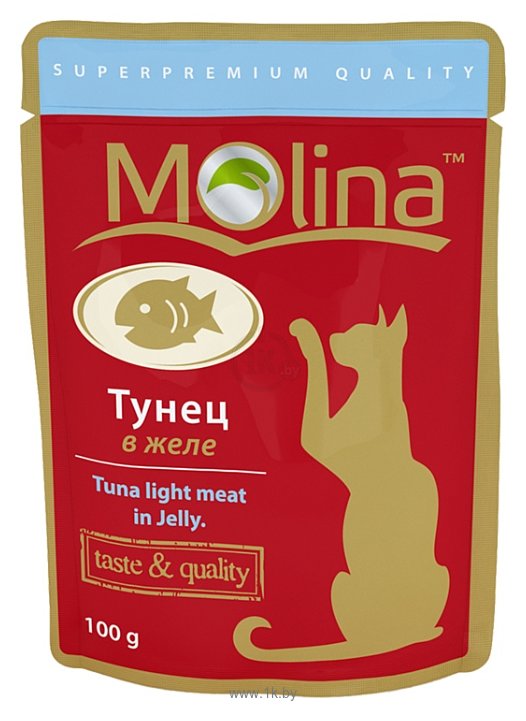 Фотографии Molina Пауч для кошек Тунец в желе (0.1 кг) 24 шт.