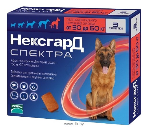 Фотографии Фронтлайн (Merial) НексгарД Спектра собаки 30-60 кг