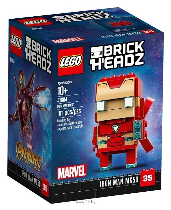 Фотографии LEGO BrickHeadz 41604 Железный человек MK50
