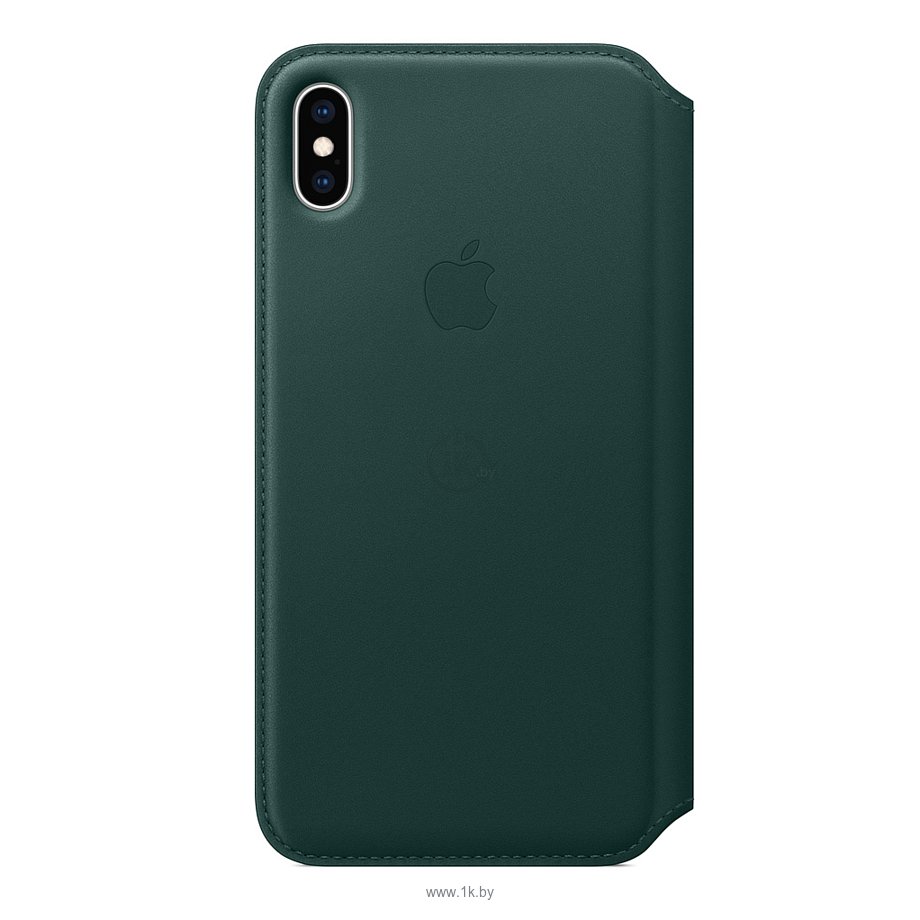 Фотографии Apple Leather Folio для iPhone XS Max Forest Green