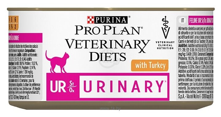 Фотографии Pro Plan Veterinary Diets Feline UR Urinary with Turkey canned (0.195 кг) 24 шт.