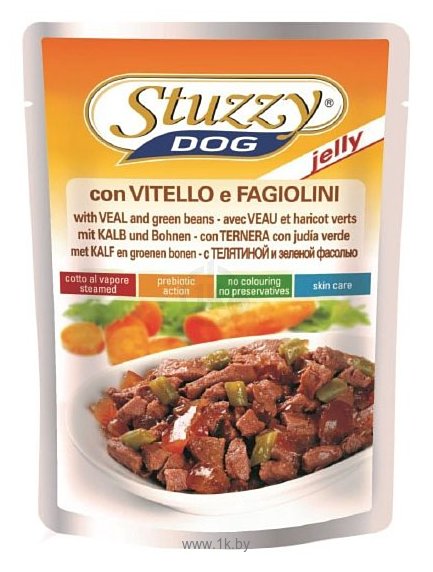 Фотографии Stuzzy Dog с телятиной и зеленой фасолью (0.1 кг) 1 шт.