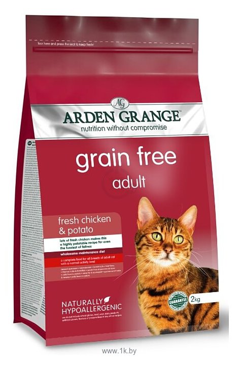 Фотографии Arden Grange (2 кг) Adult Cat курица и картофель сухой корм беззерновой, для взрослых кошек