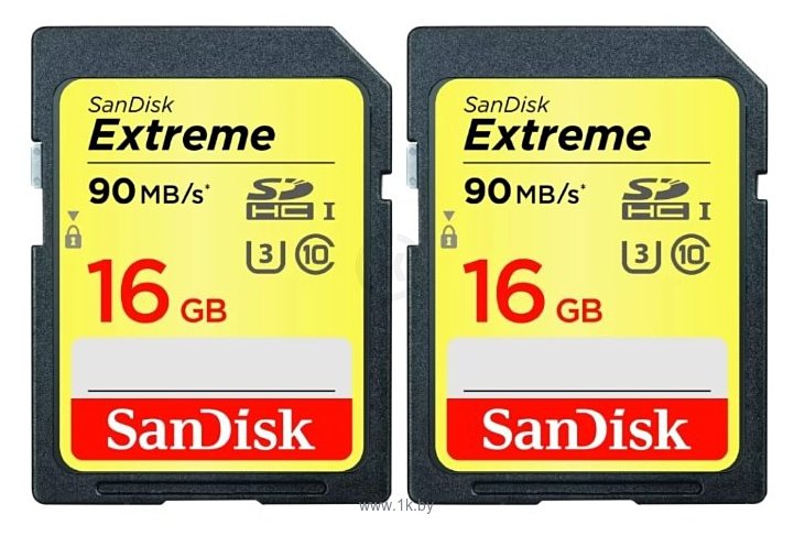 Фотографии SanDisk Extreme SDHC UHS Class 3 90MB/s 2x16GB