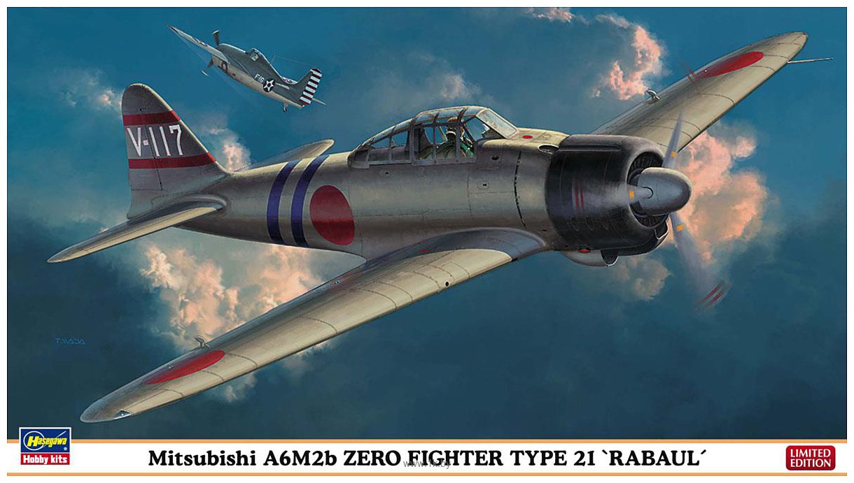 Фотографии Hasegawa Истребитель Mitsubishi A6M2B Zero Rabaul