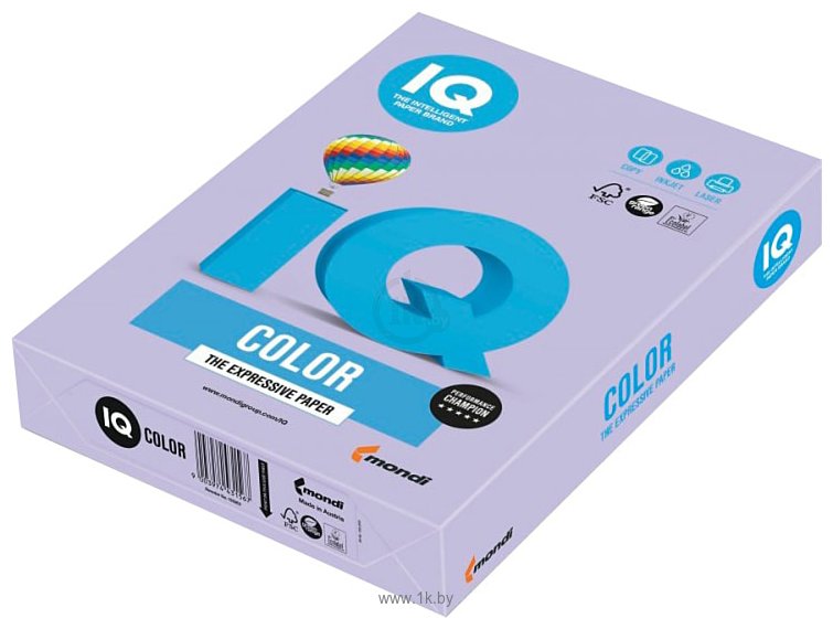 Фотографии IQ Color LA12 A4 (бледно-лиловый, 80 г/м2, 500 л)