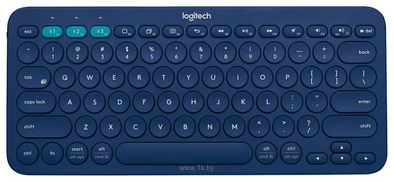 Фотографии Logitech Multi-Device K380 Bluetooth blue (без кириллицы)