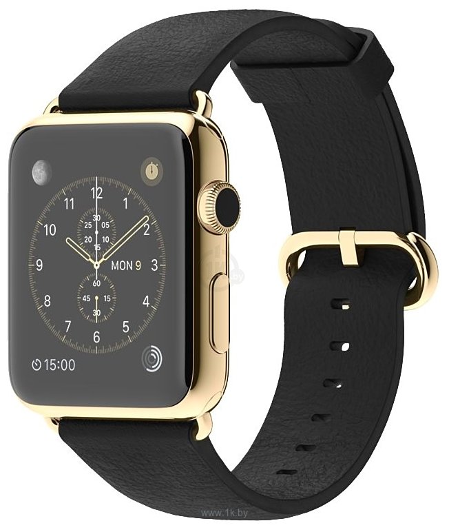Фотографии Apple Watch Edition 42mm Yellow Gold with Black Classic Buckle (MKL62)