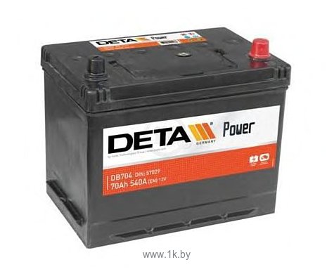 Фотографии DETA Power DB704 L (70Ah)