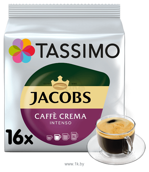 Фотографии Tassimo Jacobs Caffe Crema Intenso 16 шт