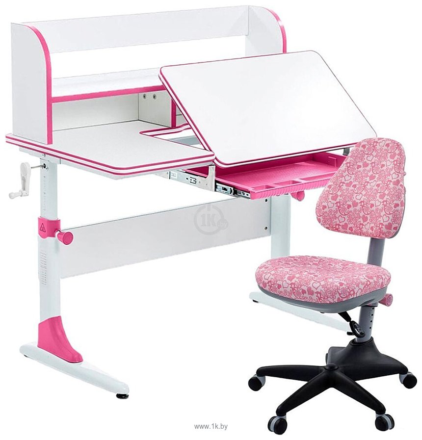 Фотографии Anatomica Study-100 Lux + органайзер с розовым креслом KD-2 сердца (белый/розовый)