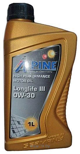 Фотографии Alpine Longlife III 0W-30 1л