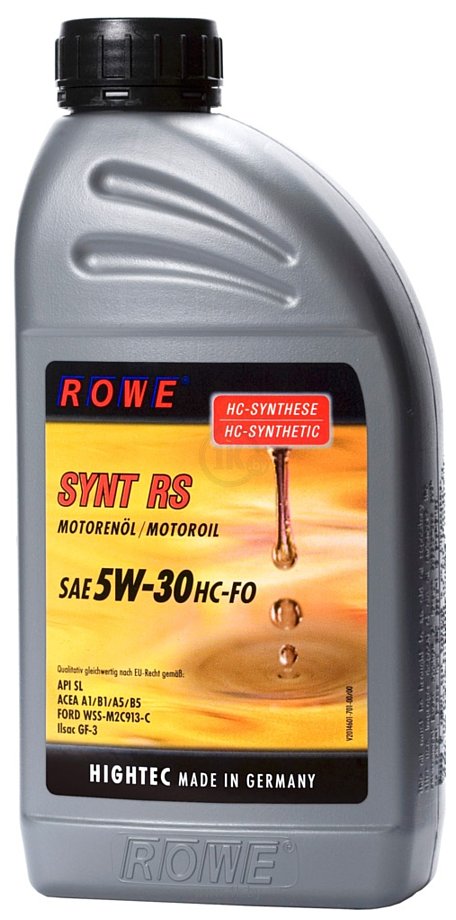 Фотографии ROWE HIGHTEC SYNT RS 5W30 HC-FO 1л
