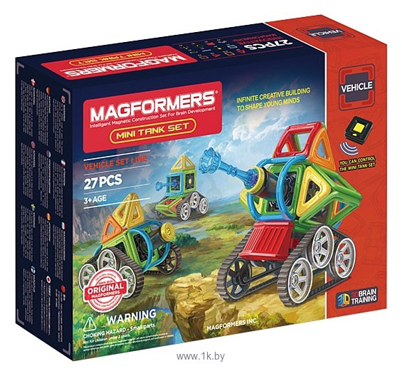 Фотографии Magformers Vehicle 707010 Маленький танк