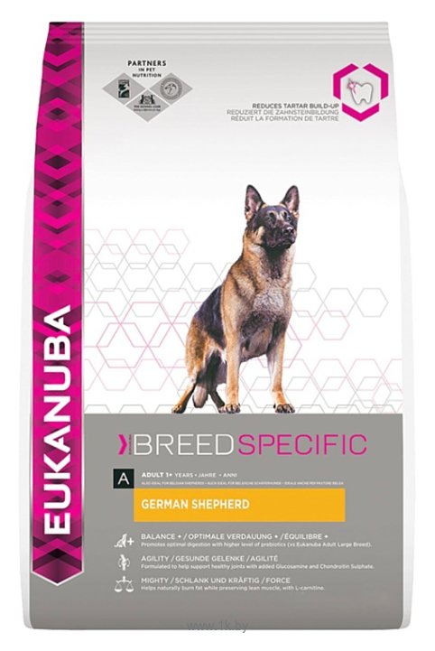 Фотографии Eukanuba Breed Specific Dry Dog Food For German Shepherd Chicken (19 кг)